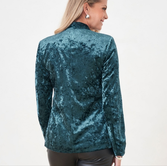 Crushed Velvet Teal jacket 😍 - Picture 6 of 6